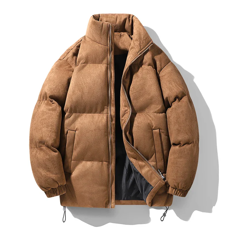 Herren Parka Wildleder Klassisch Elegant