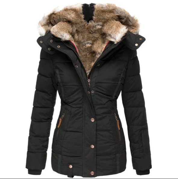 Taillierter Wintermantel Damen Elegant