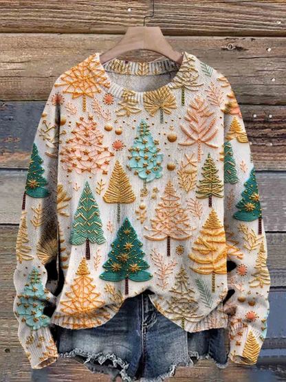 Weihnachtspullover Baum Motiv