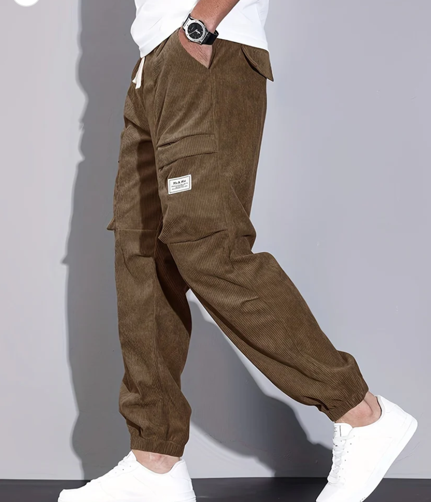 Kaffeefarbene Cordhose Elegant Beige