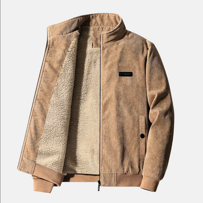 Herren Cordjacke Retro Stil Lässig