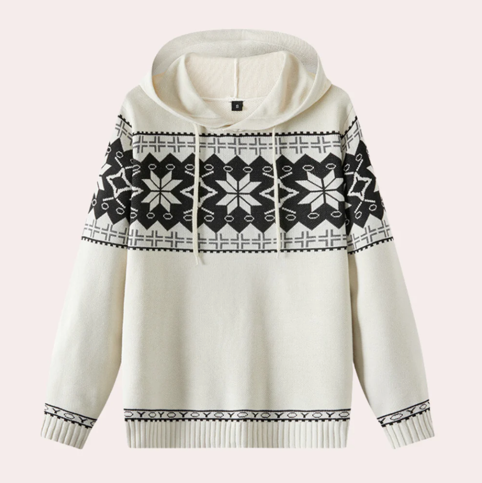 Bequemer Herren Pullover Kapuze