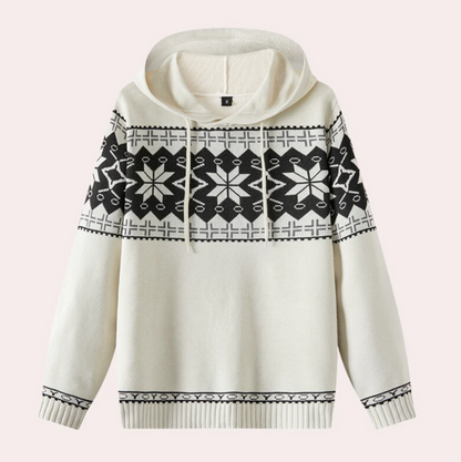 Bequemer Herren Pullover Kapuze