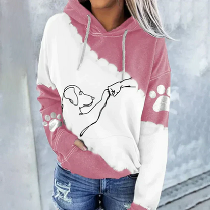 Damen Hoodie Hundemotiv Lustig
