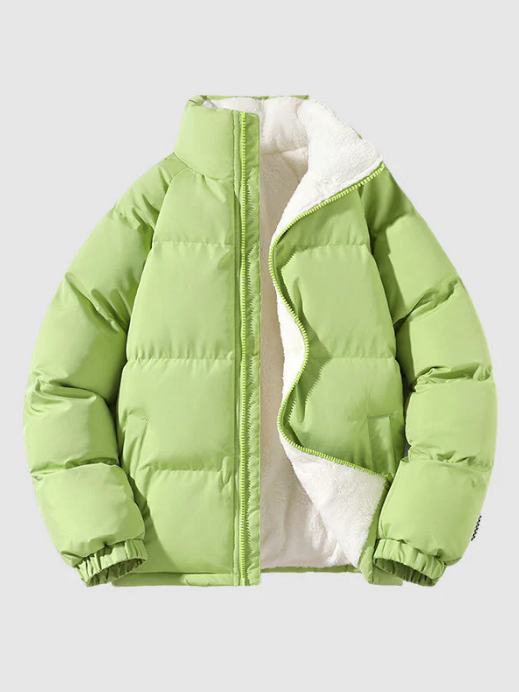 Warme Daunenjacke Fleece Gefüttert Damen - IdealeKleiden