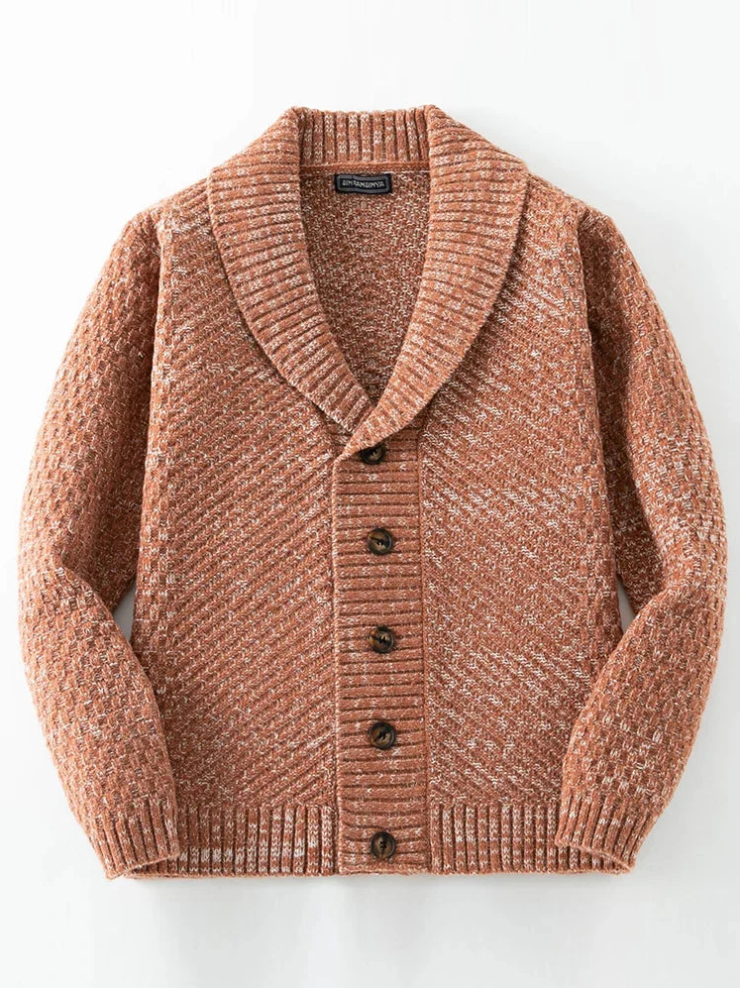Herren Strickpullover Retro Chic Detail