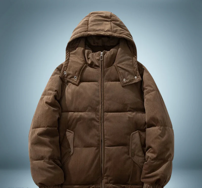 Warme Daunenjacke Kapuze Damen