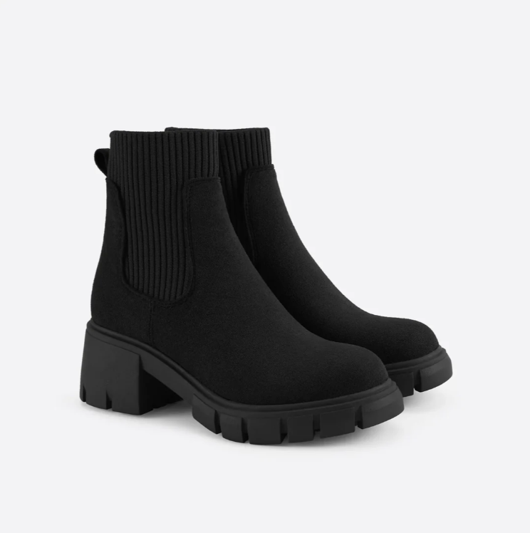 Hohe Stiefeletten Dicksohlige Boots