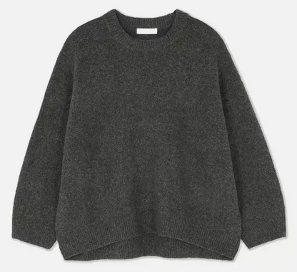 Herbstlicher Damenpullover Violett Weich