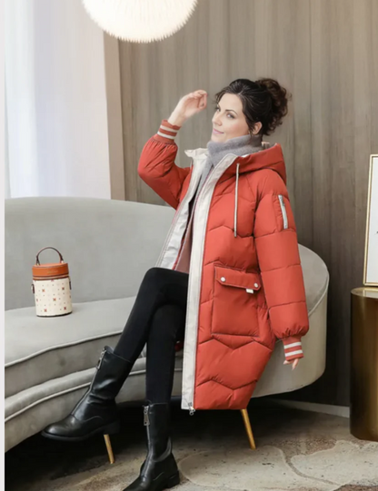 Warm gefütterte Damen-Parka Winterjacke