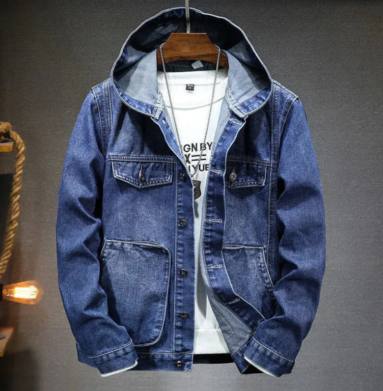 Herren Parka Vintage Stil mit Kapuze