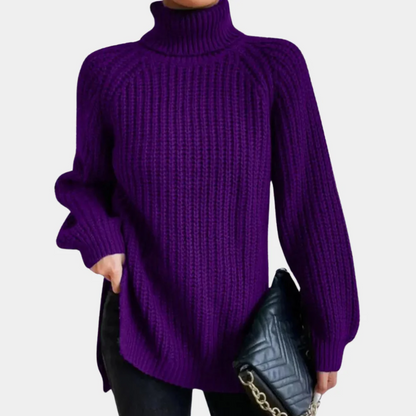 Luxus Rollkragenpullover Damen Weich und Elegant