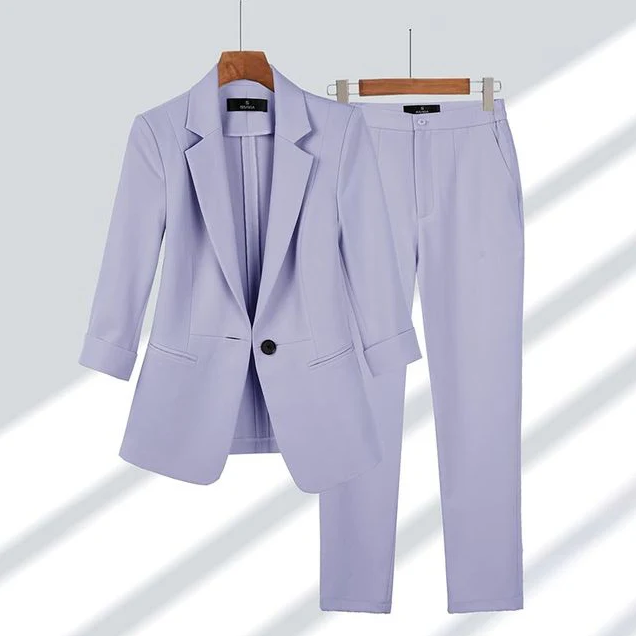 Stilvolles Damen-Anzug-Set Blazer Hose