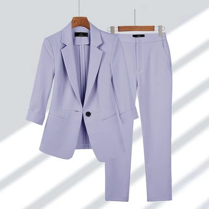 Stilvolles Damen-Anzug-Set Blazer Hose