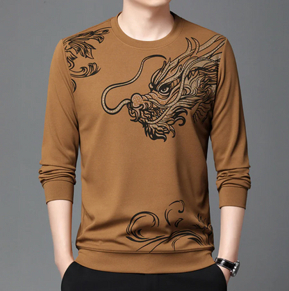 Herren Sweatshirt Rundhals Bequem Komfort