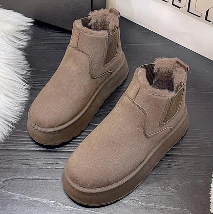 Damen Stiefeletten Warm Bequem