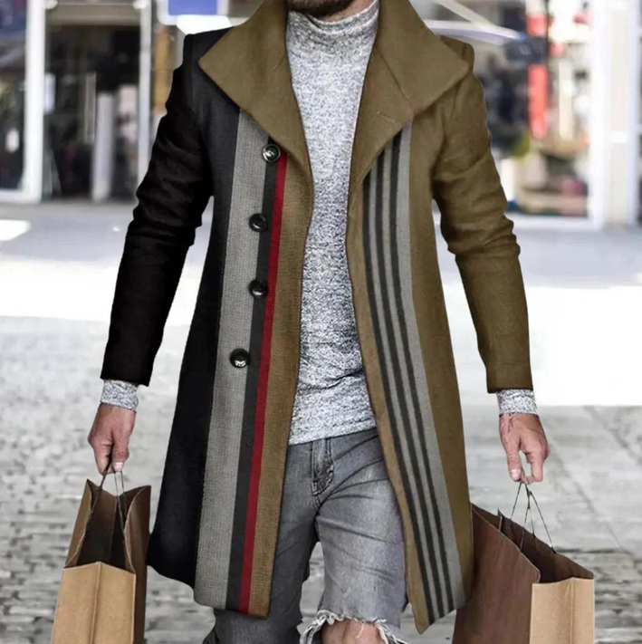 Eleganter Herrenmantel Slim Fit Lang