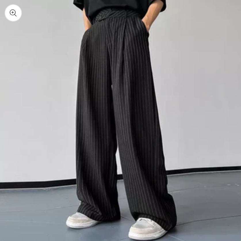 Herren Hose Hoch Tailliert Elegant