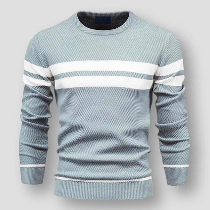 Striktpullover Herren Weich Gestreift