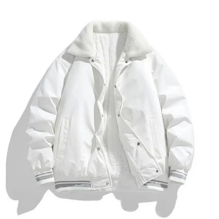 Herren Winterjacke Sherpa Fellkragen Warm Isoliert
