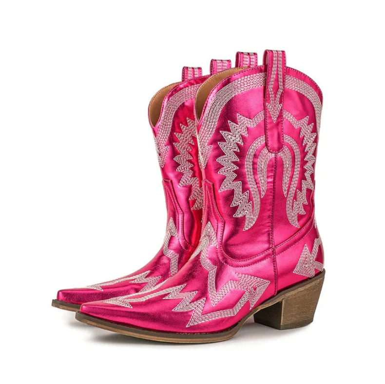 Westernstiefel Damen Leder Klassisch