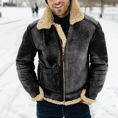 Herrenjacke Robust Elegant Lederlook