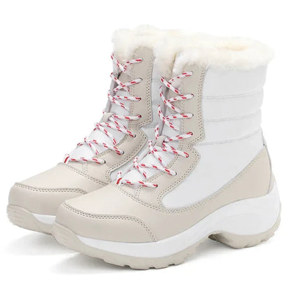 Winter Stiefel Damen Warm Fleece Knöchel Stiefel