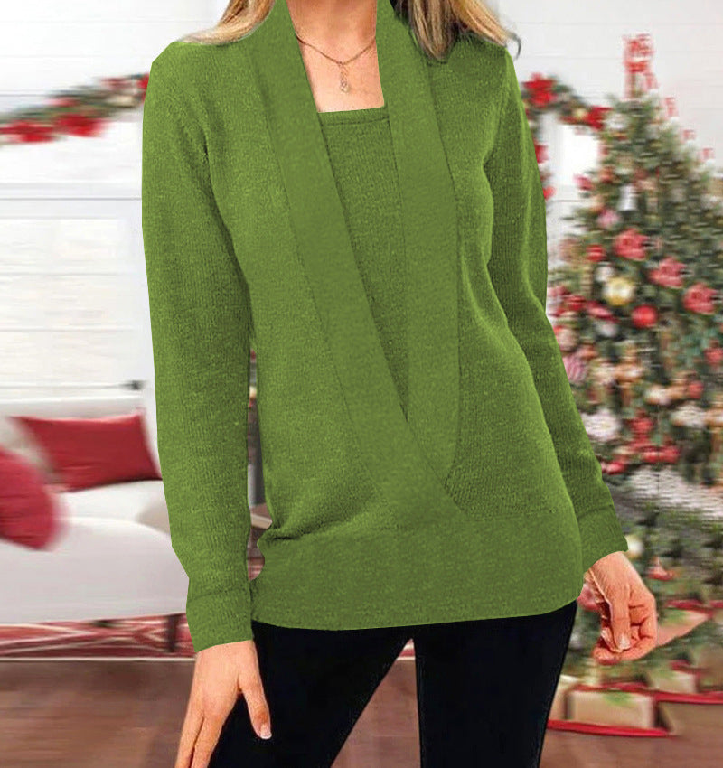 Elegante Damenpullover Tiefes Dekolleté - IdealeKleiden