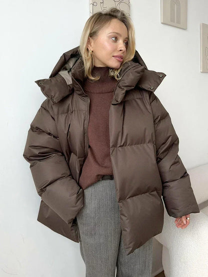 Warmes Winterkleid für Frauen Damenmantel Steppjacke