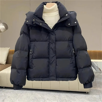 Winter Pufferjacke Lässig Warm