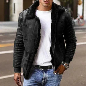 Herren Winterjacke Pelzgefüttert Gesteppt Gino