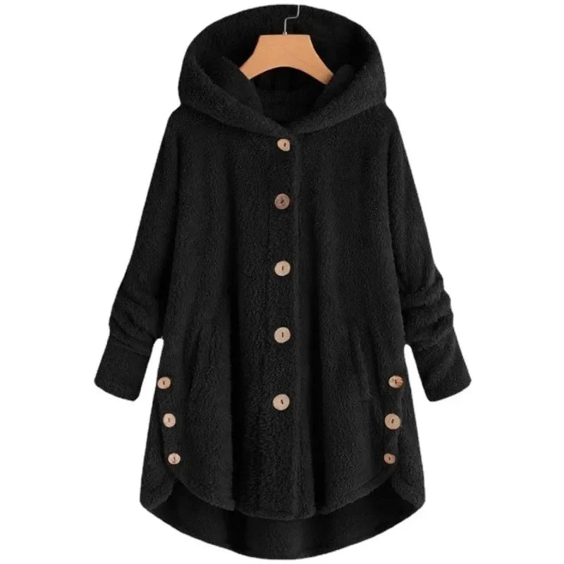Frauen Fleecejacke Mit Kapuze