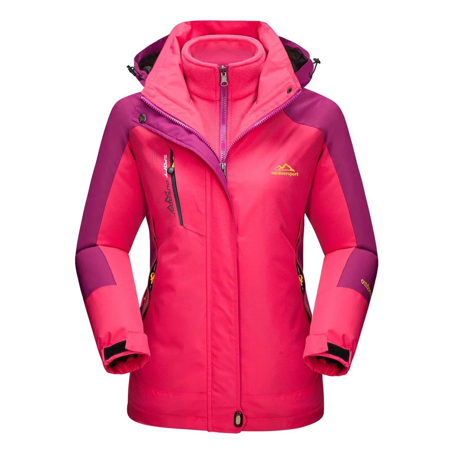 Warmes Skijacke Fleece gefüttert 3in1