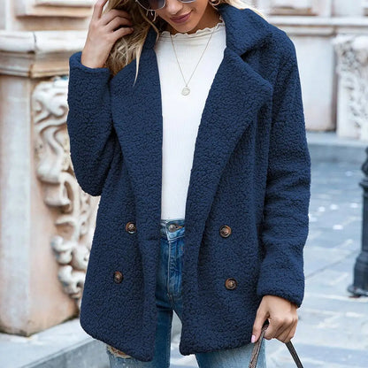 Teddyjacke Braun Weich Modisch