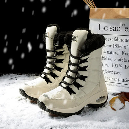 Wasserdichte Winterstiefel Bis Zum Knöchel Warm Schneestiefel