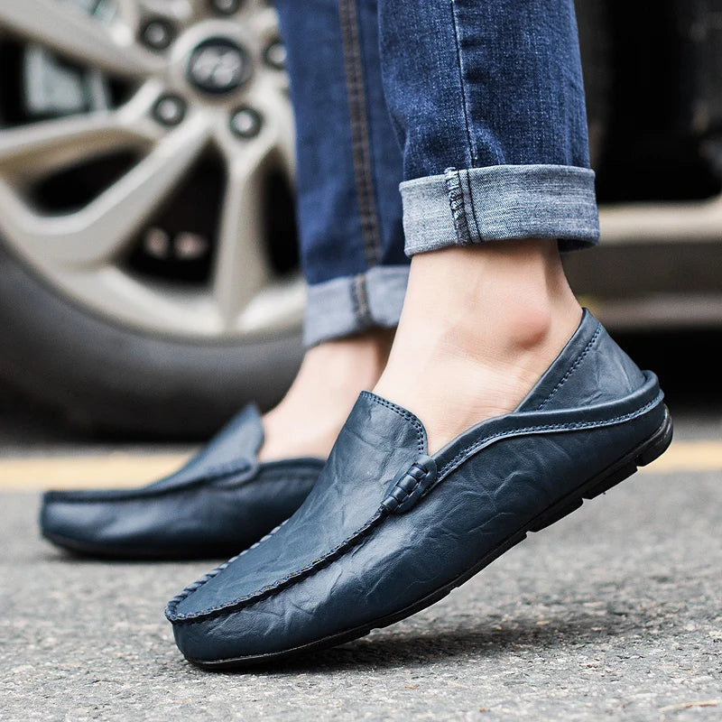 Herrenschuhe Italienisches Leder Premium Qualität - IdealeKleiden