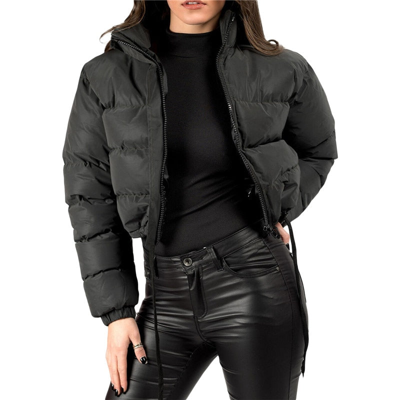 Warme Winterjacke Damen Gepolstert