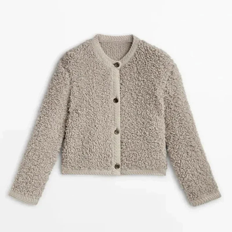 Weicher Teddy-Cardigan Damen