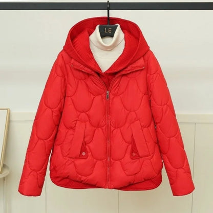 Warmes Damenparka mit Kapuze Soft Fleece