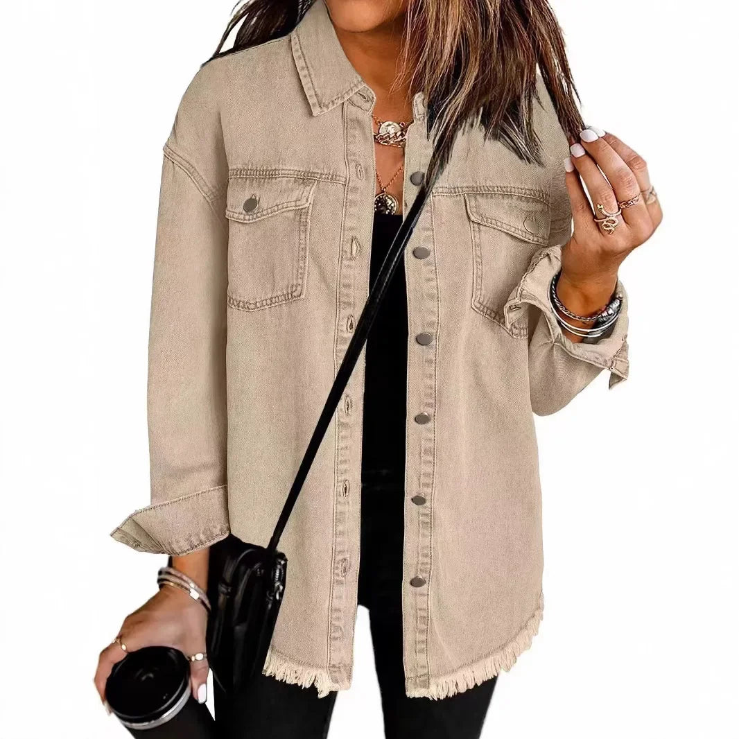 Modisches Denim-Jackett Damen