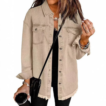 Modisches Denim-Jackett Damen