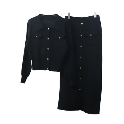 Weiche Damenstrickjacke Set - IdealeKleiden