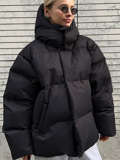 Große Oversized Hoodie Jacke Damen - IdealeKleiden