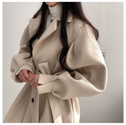 Elegante Damenkleid Beige Komfortabel