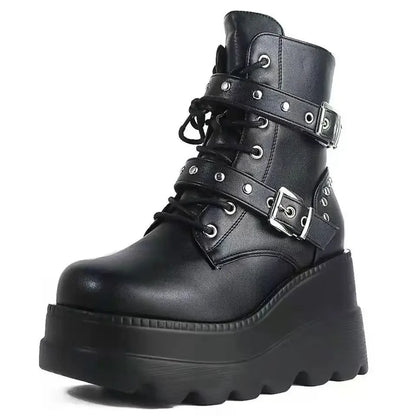 Gothische Stiefel Elegant Schwarze Eleganz