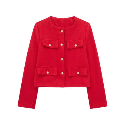 Stilvolle Damenblazer Kurz Elegant