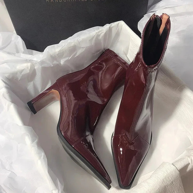 Schicke Knöchelstiefel Damen Blockheel