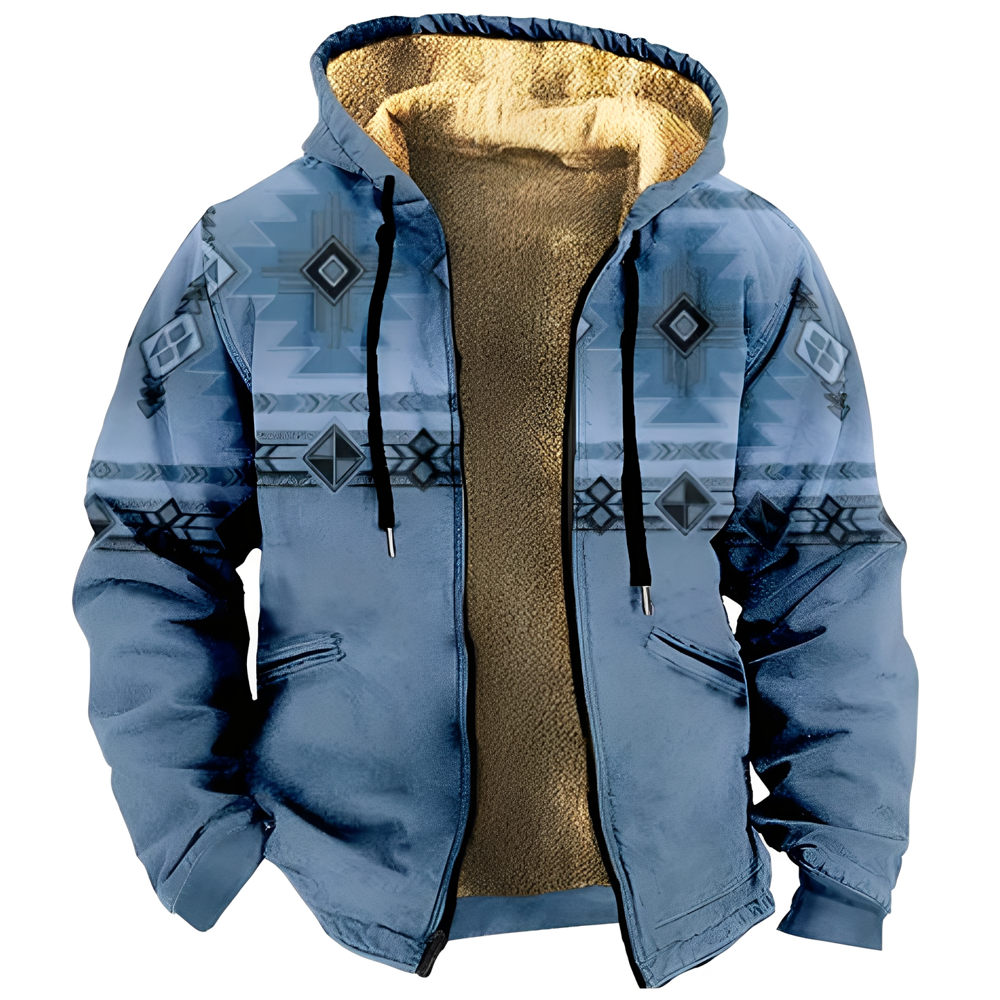 Männer Kapuzenjacke Tribal Style Modern
