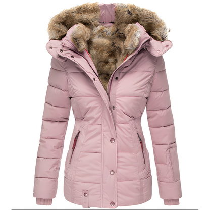 Elegante Damenjacke mit Pelzcollar