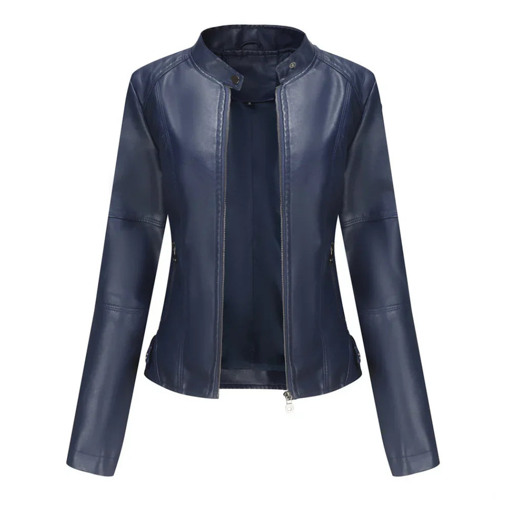 Lederjacke Damen Slim Fit Elegant